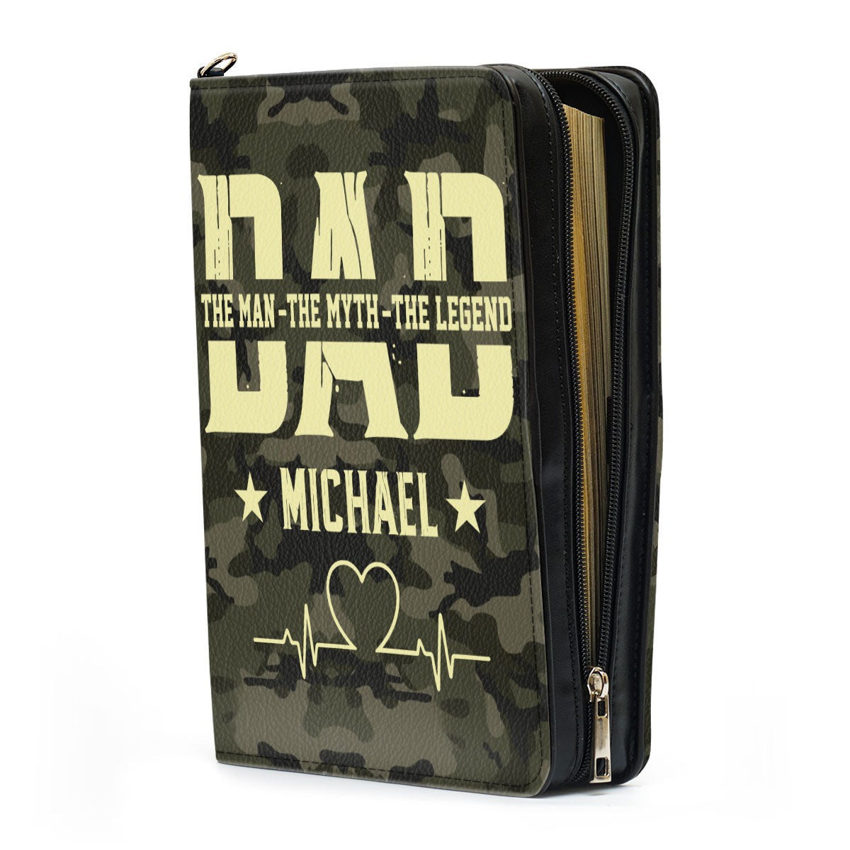 The Man The Myth The Legend Leather Book Cover, Personalized Bible Cover, Christian Gift, Bible Covers Jesus Gifts